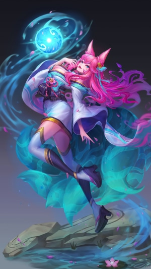 Ahri from League of Legends Spirit Blossom