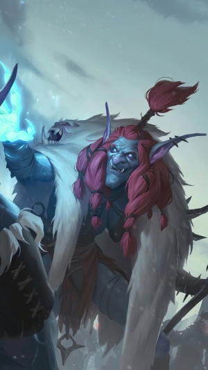 Trundle and Lissandra from Legends of Runeterra