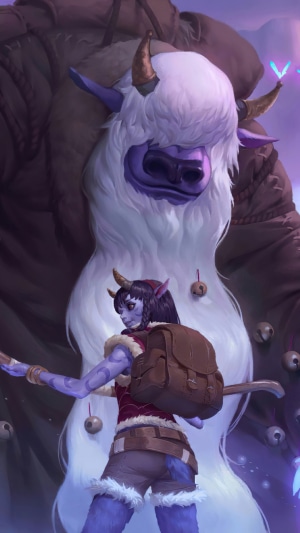 Trundle and Lissandra from Legends of Runeterra