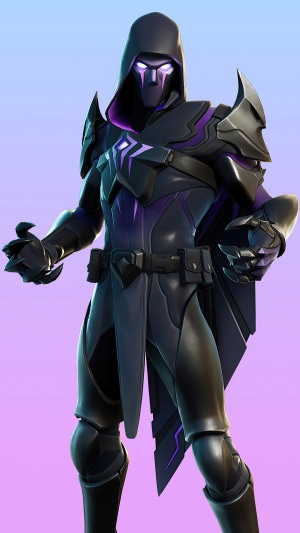Fortnite character with purple accents