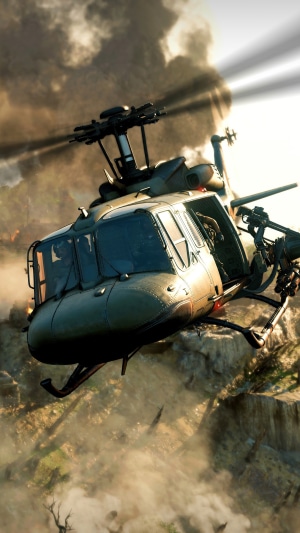 Call of Duty Black Ops Cold War Helicopter in Combat