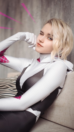 Spider Gwen from Marvel Comics Cosplay
