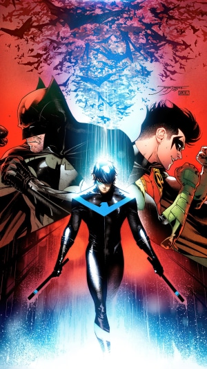 Batman, Robin, and Nightwing from DC Comics
