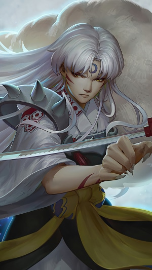 Sesshomaru from Inuyasha holding a katana
