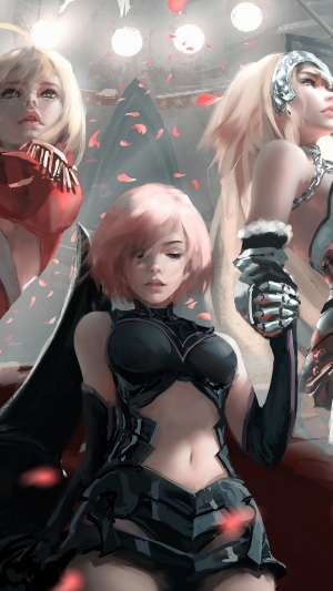 Nero Claudius, Mashu Kyrielight, Jeanne d'Arc from Fate Series