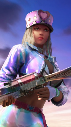 PUBG Mobile character with a rifle