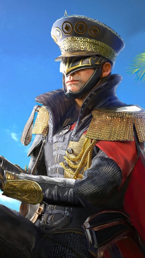 PUBG Mobile character in military uniform