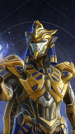 Character in Egyptian-inspired armor from PUBG Mobile