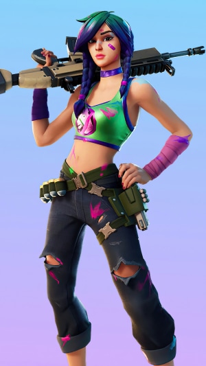 Fortnite character with rifle