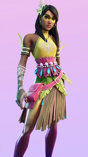 Fortnite character with tropical attire