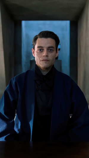 Rami Malek as Safin in No Time to Die