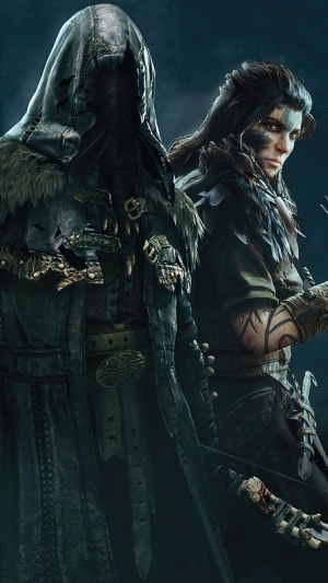 Two characters from Hood Outlaws & Legends
