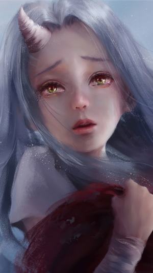 Eri from My Hero Academia crying
