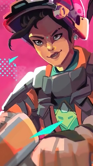 Rampart from Apex Legends