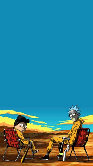 Rick and Morty in the desert