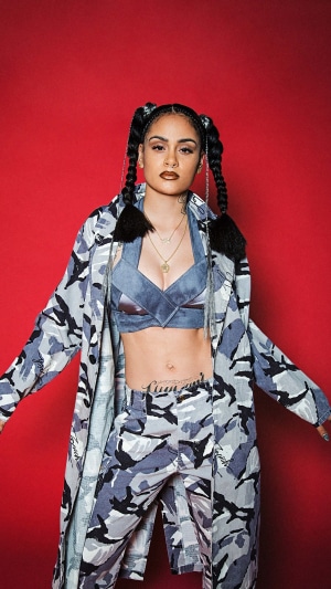 Kehlani in Camouflage Outfit