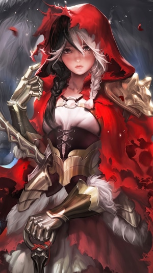 Fantasy Red Riding Hood Warrior