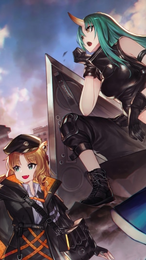 Chen and Hoshiguma from Arknights