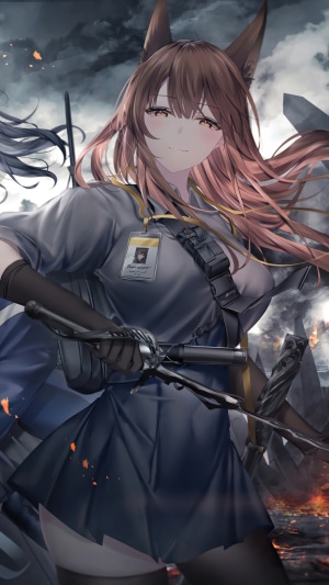 Franka and Liskarm from Arknights