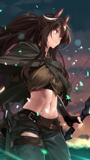 Anime Girl Archer from Arknights