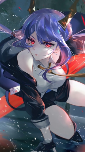 Chen from Arknights Anime Art
