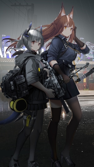 Liskarm and Franka from Arknights