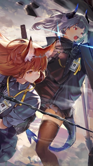 Liskarm and Franka from Arknights