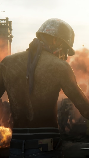Man in helmet and bandana in Far Cry 6