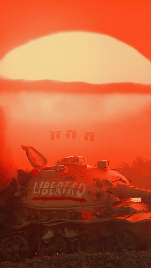 Far Cry 6 Tank with Libertad Graffiti