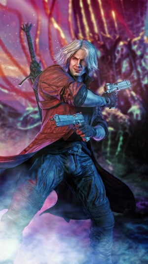 Dante from Devil May Cry 5 with two pistols