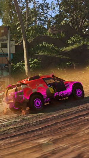 Dirt 5 video game off-road racing car