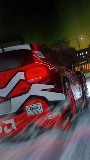 Dirt 5 Rally Car Driving at Night