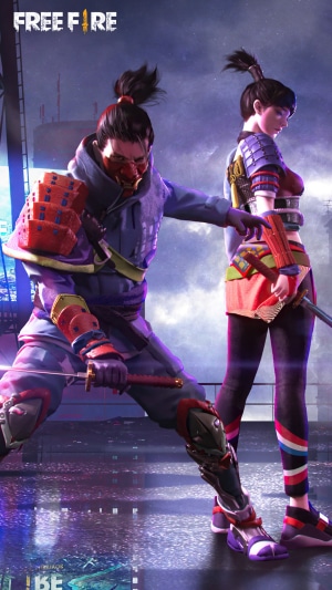 Samurai characters from Garena Free Fire