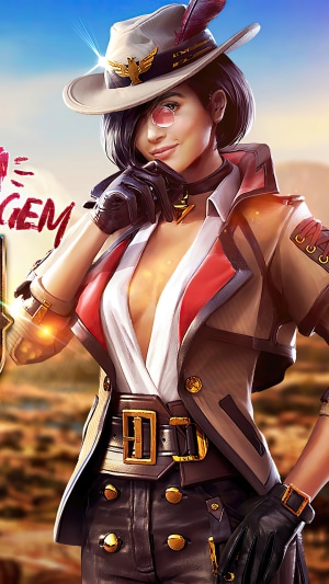 Female Gunslinger from Free Fire