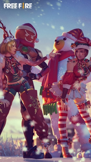 Free Fire Festive Winter Characters