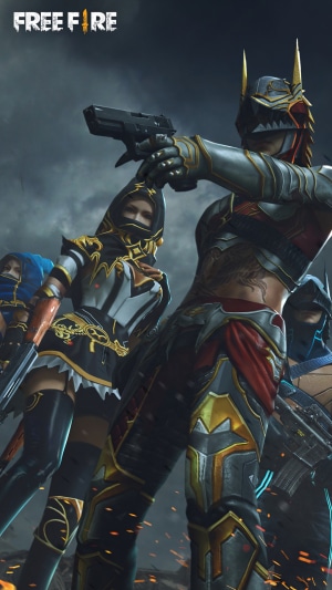 Garena Free Fire characters in armor