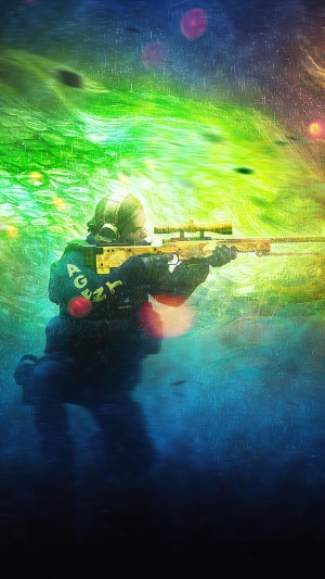 CSGO Agent with AWP Sniper Rifle