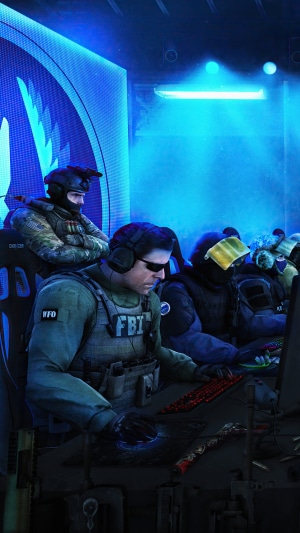 Counter-Terrorists playing Counter-Strike: Global Offensive
