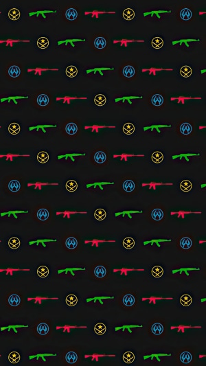 Counter-Strike: Global Offensive guns and logos pattern