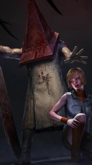 Pyramid Head and Cheryl Mason from Dead by Daylight