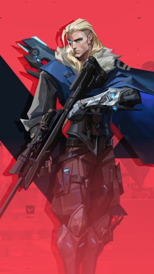 Sova from Valorant holding a sniper rifle