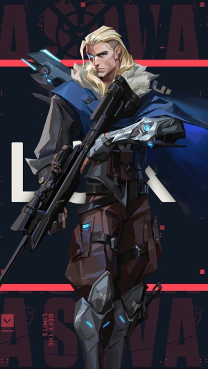 Sova from Valorant holding a sniper rifle