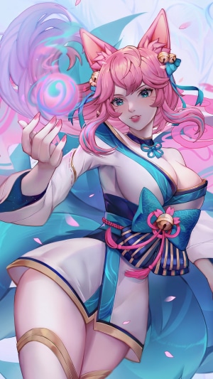 Ahri from League of Legends, Spirit Blossom skin