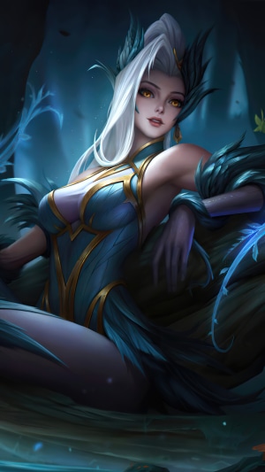Zyra from League of Legends in Mystical Forest