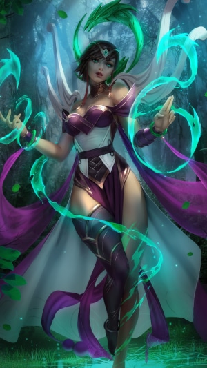 Karma from League of Legends in Magical Forest