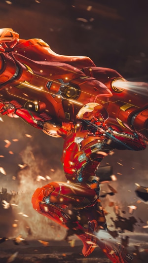 Iron Man from Marvel Comics in action