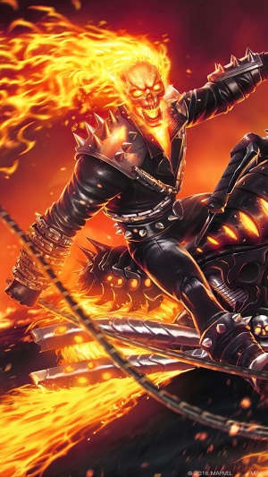 Ghost Rider, Marvel Comics, Superhero, Comics, Motorcycle HD Phone ...