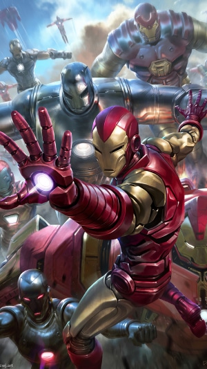 Iron Man suits from Marvel Comics