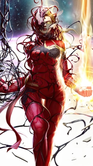 Captain Marvel as Carnage from Marvel Comics