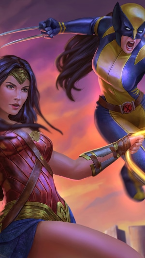 Wonder Woman and X-23 clash with claws and lasso